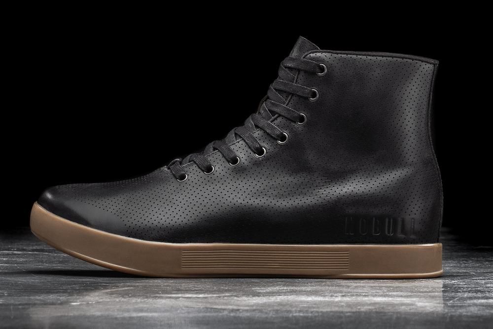 Baskets Montantes NOBULL Femme Noir - Chaussures NOBULL High-Top Gum Leather,France (7384-HTPUL)